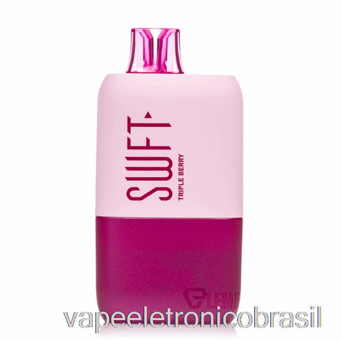 Vape Eletrônico Swft Icon 7500 Display Inteligente Descartável Triplo Berry